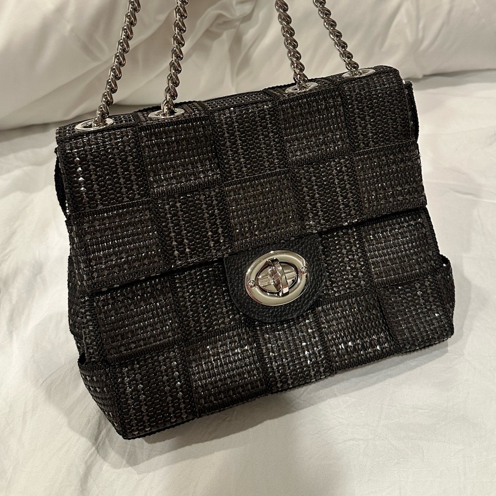 Alma Tonutti Black Woven Handbag - Picture 4 of 11